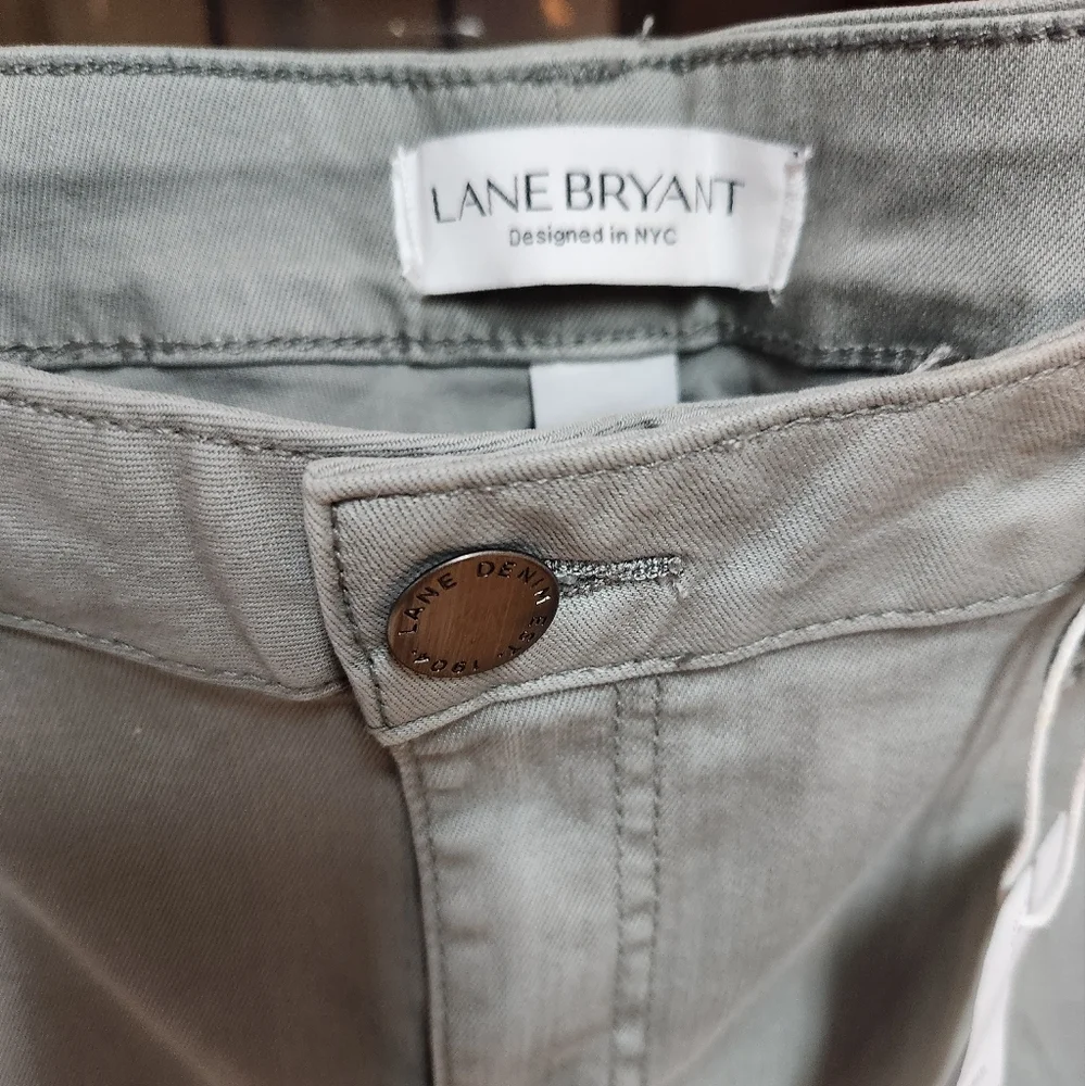 Lane Bryant Gray Skinny Beaded Jeans - Picture 5 of 7